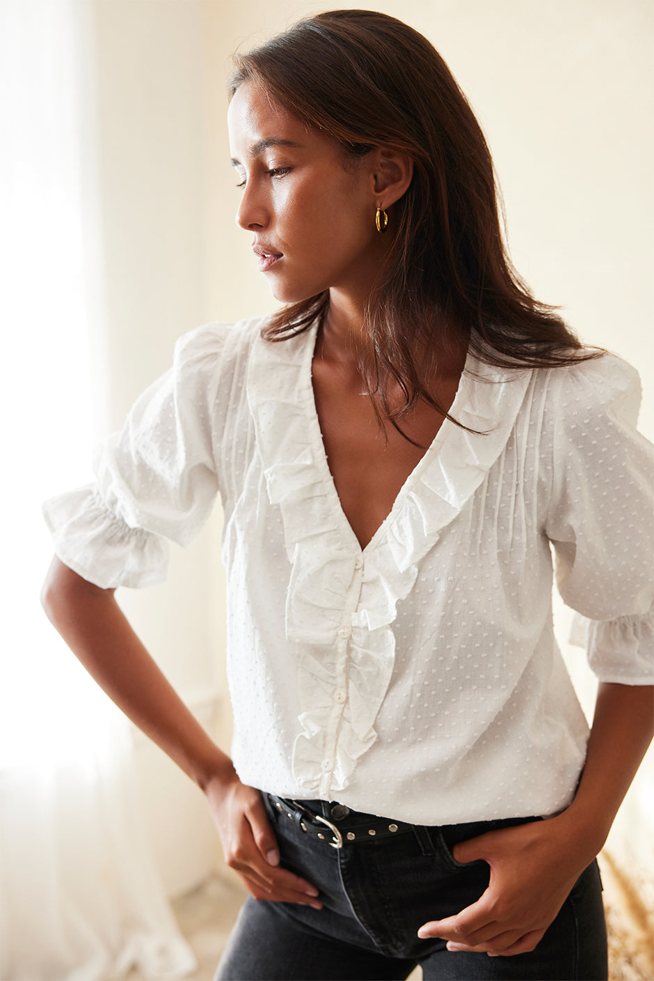 Chloe Shirt in Off White – Sensibly