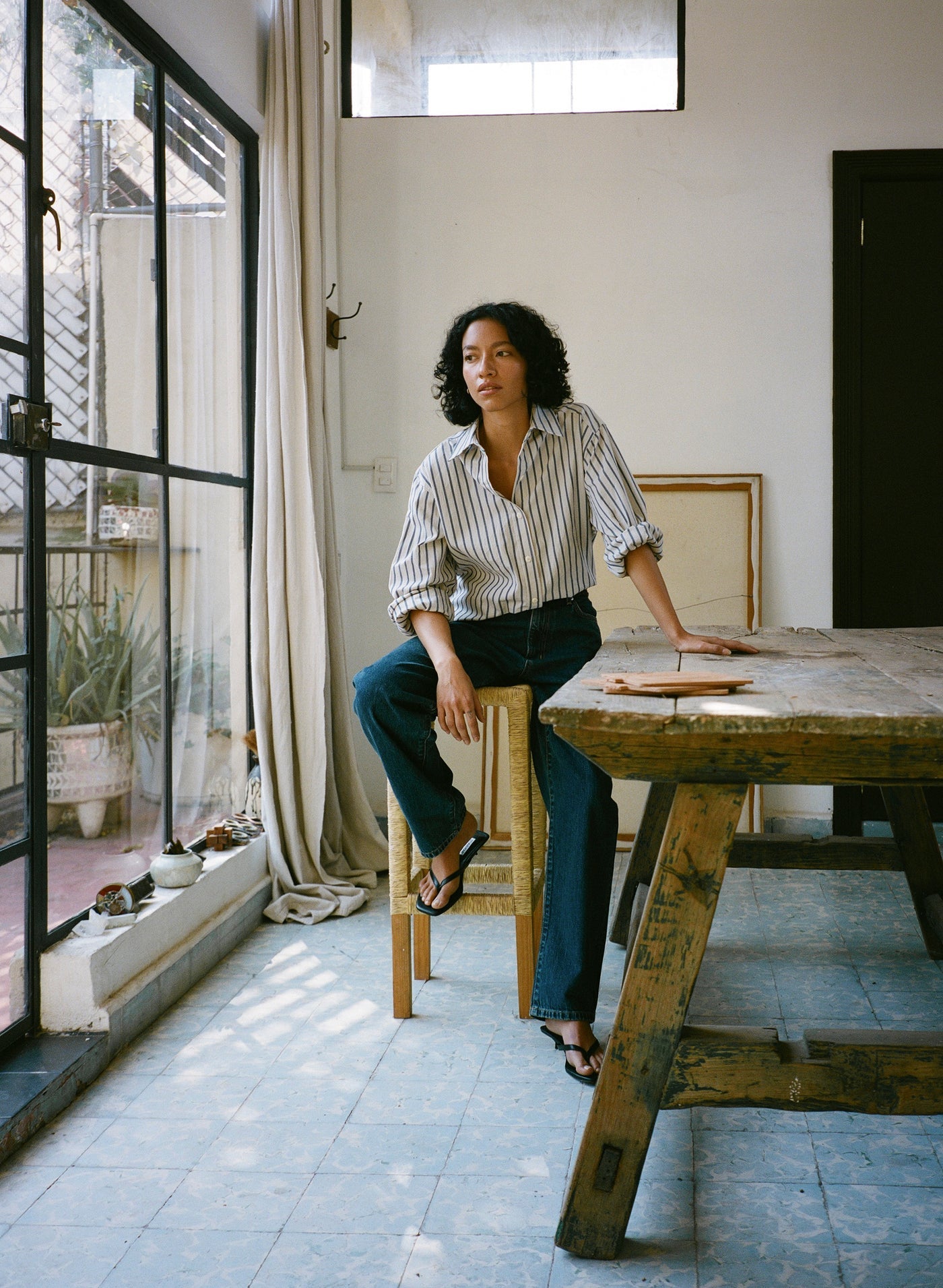 Marcie Shirt, Japanese Organic Cotton, Black