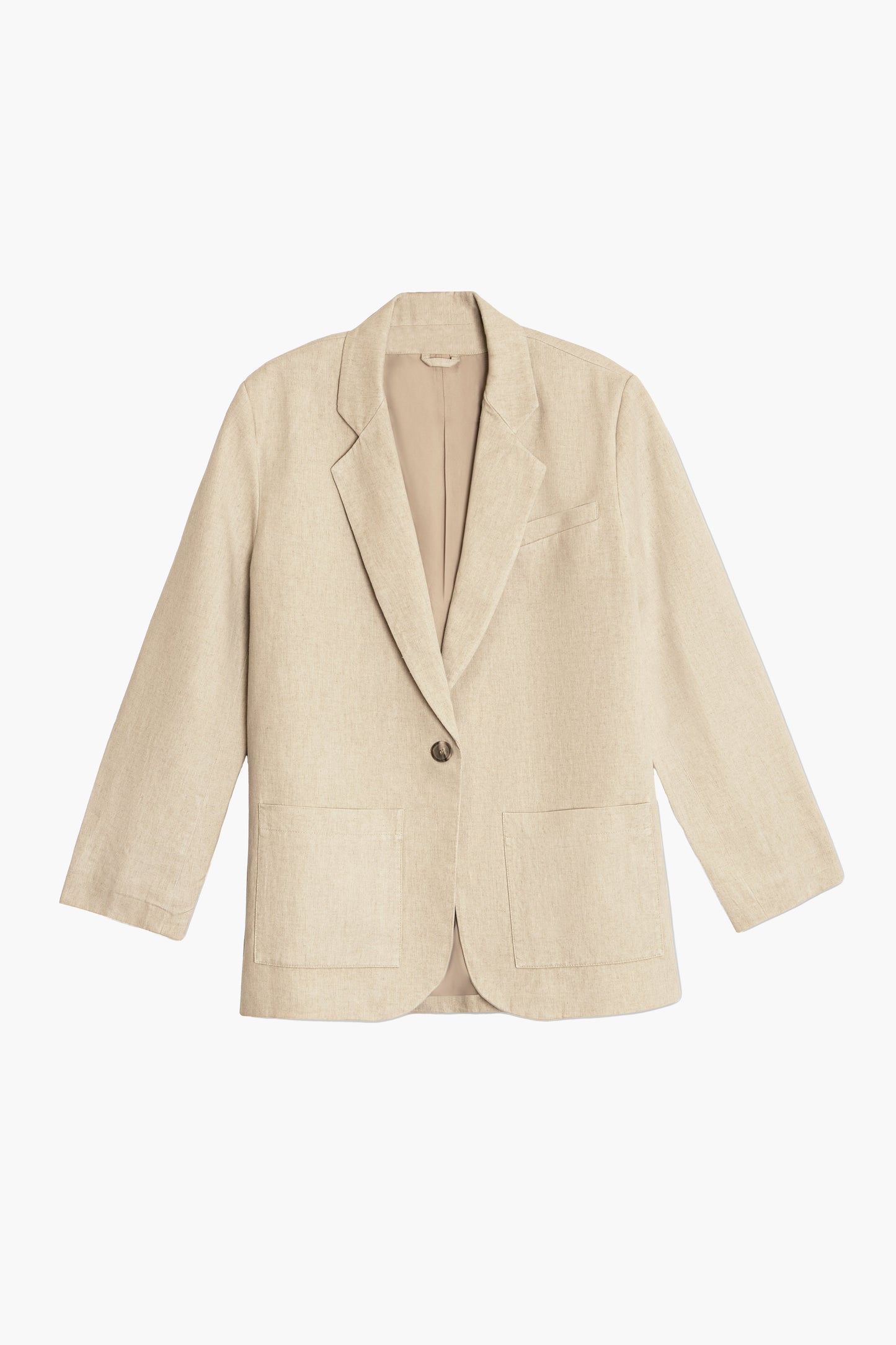 Martina Single Button Blazer in Desert Nile