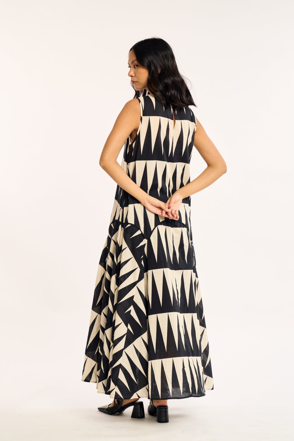 Alice Cotton Dress in Delta Print