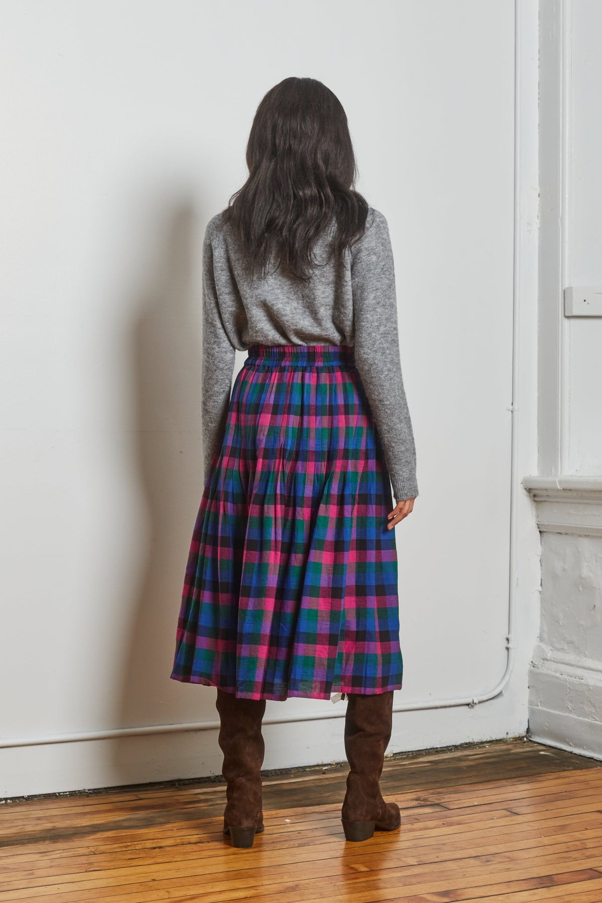 Rhythm Skirt in Heritage Chex Print