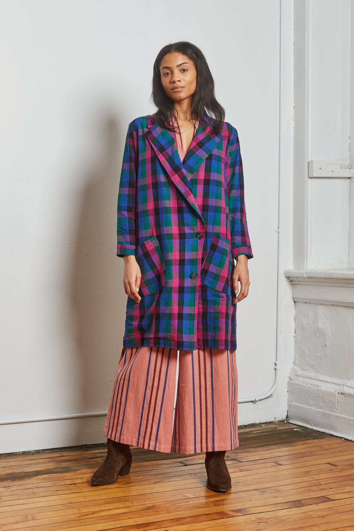 Barney Trench in Heritage Chex Print