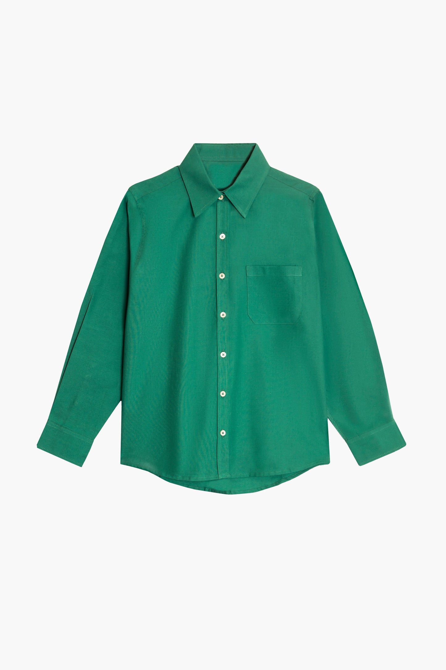 Asim Oxford Button Up in Beige Stripe