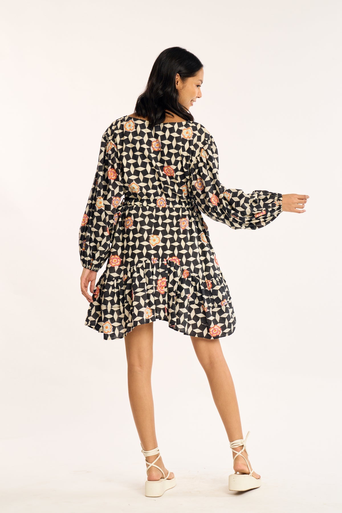 Mira Cotton Dress in Atlas Floral