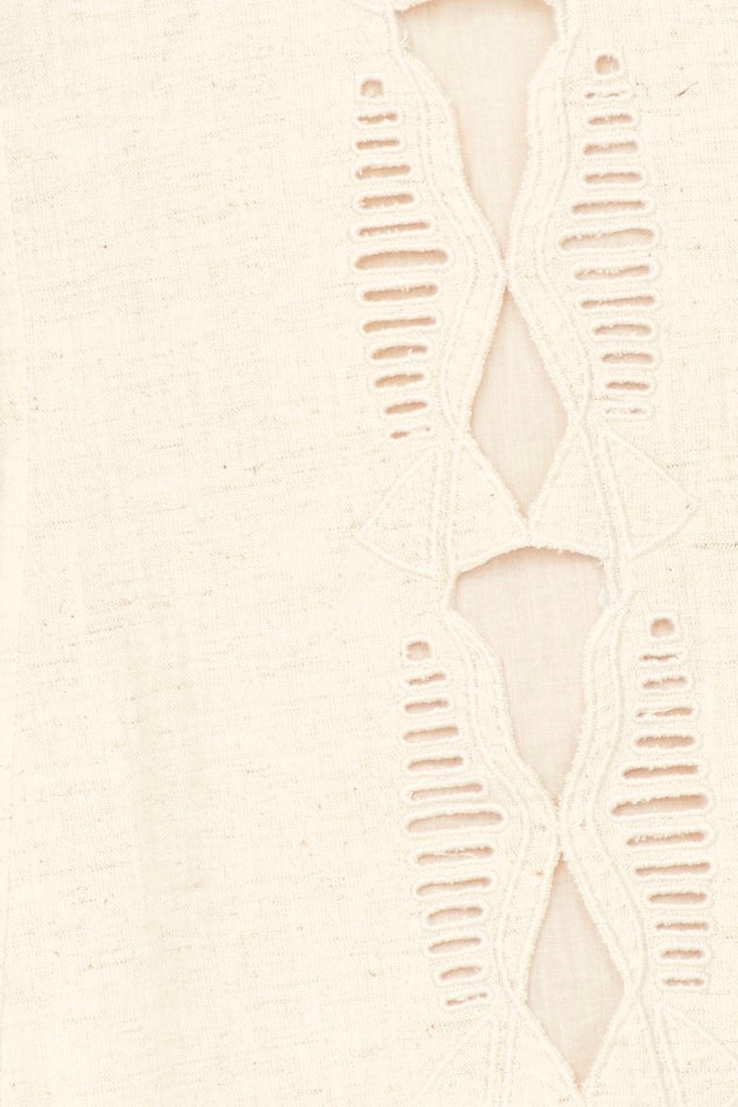 Barcelona Dress in Oat Marine Eyelet