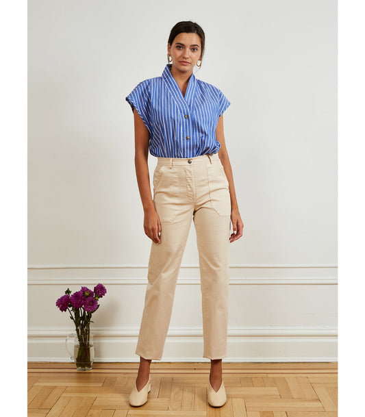 James Straight Leg Work Pants in Sand