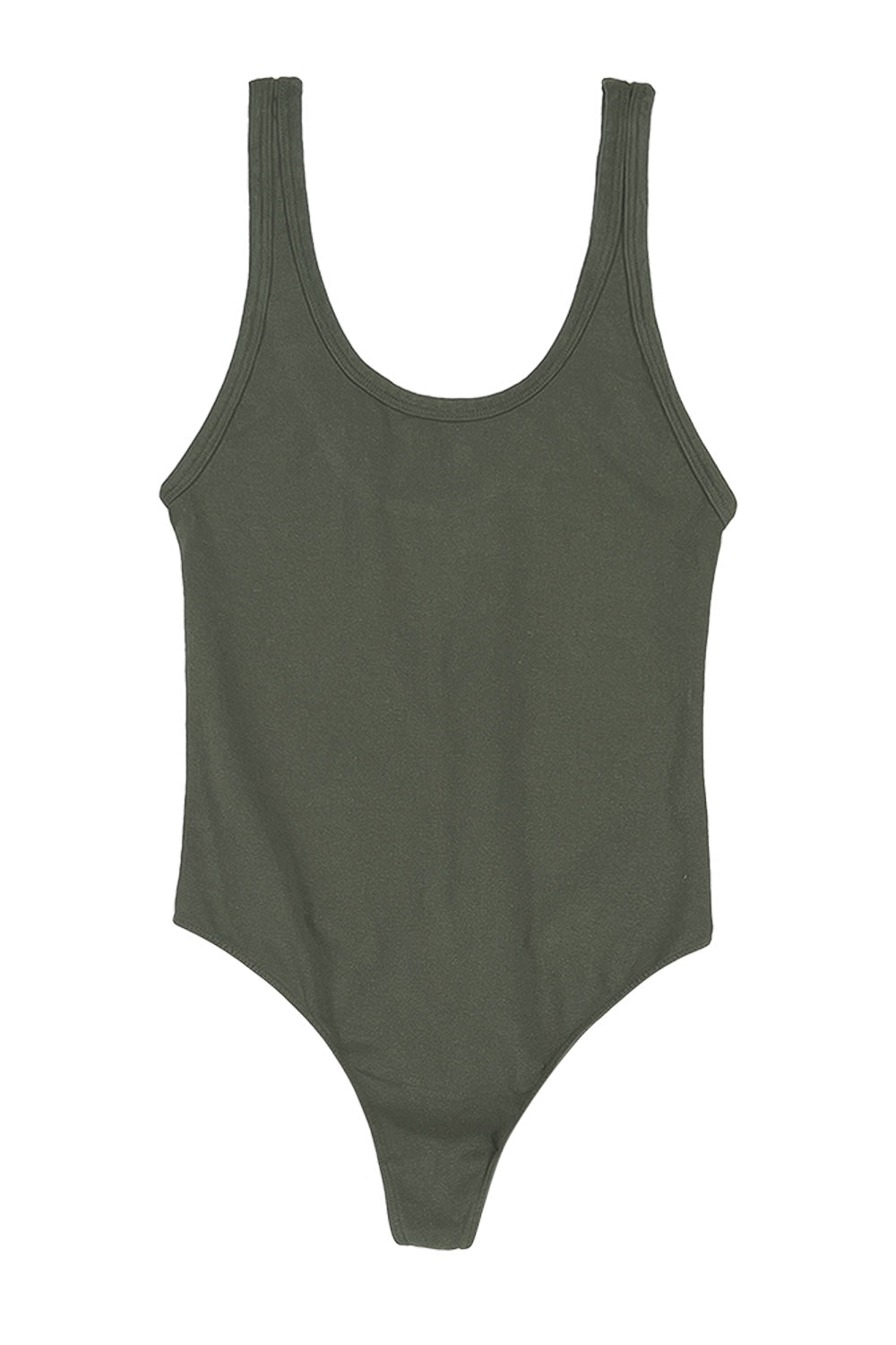 Organic Cotton and Hemp Bodysuit in Olive Green