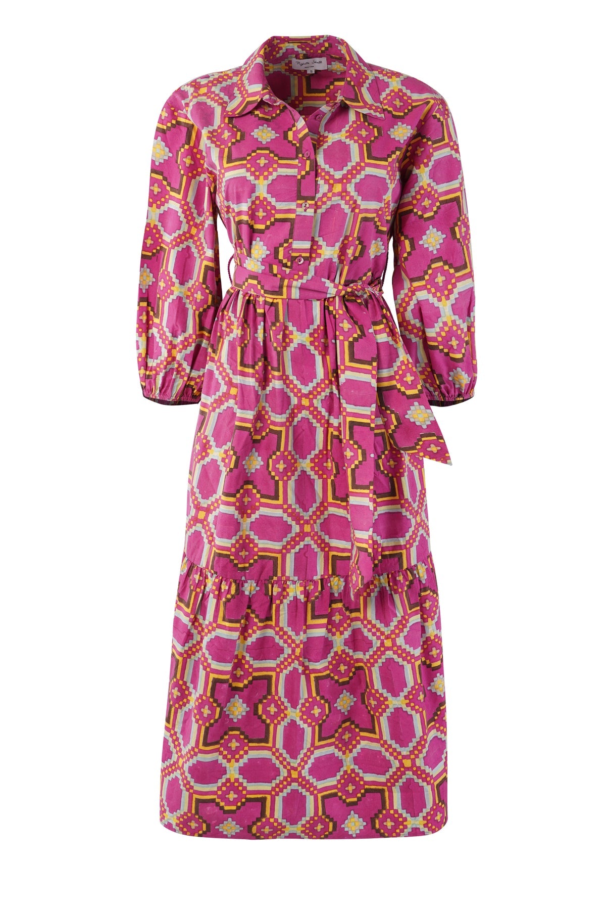 Laurie Dress in Courtyard Berry Print