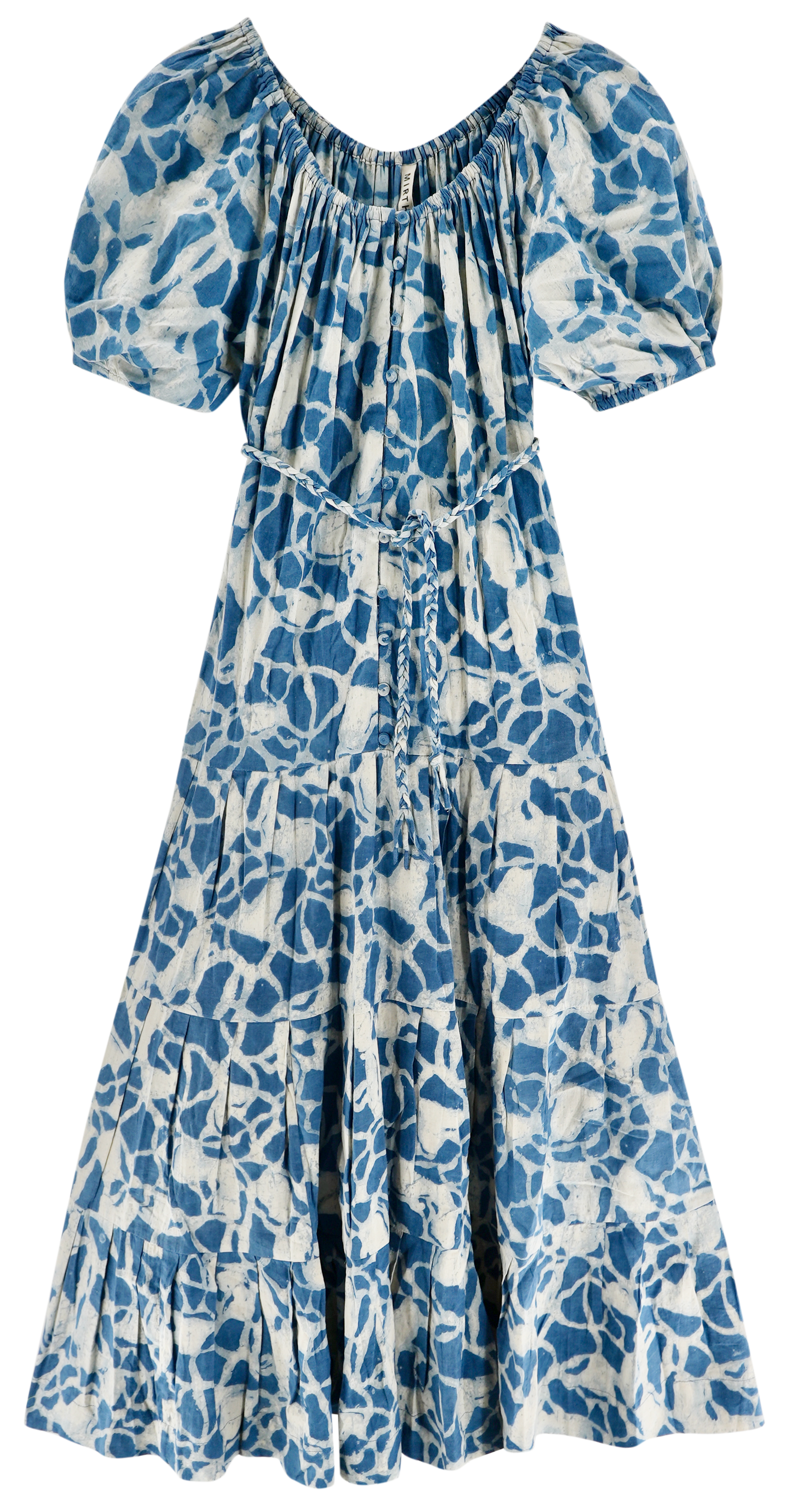 Capri Dress in Indigo Crackle