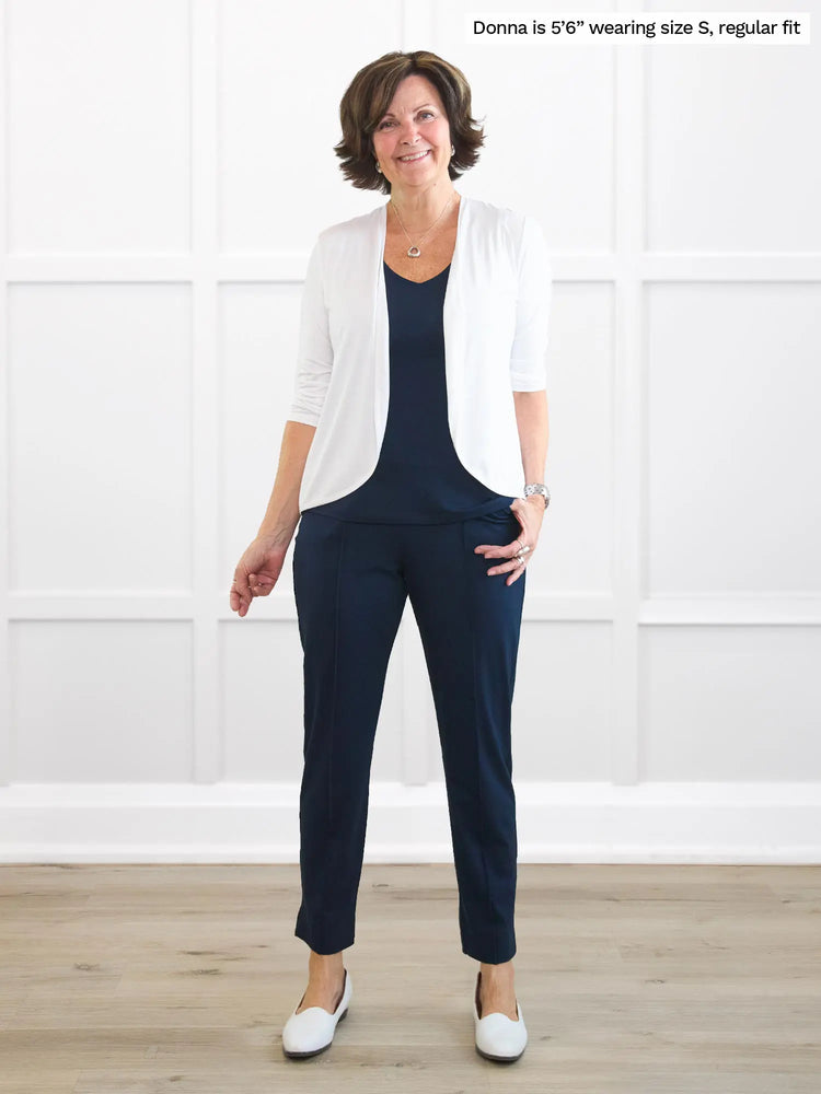 Christal Pintuck Pants in Black