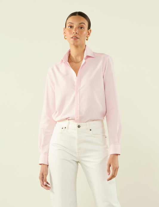 Classic Oxford Organic Cotton Shirt in Pink