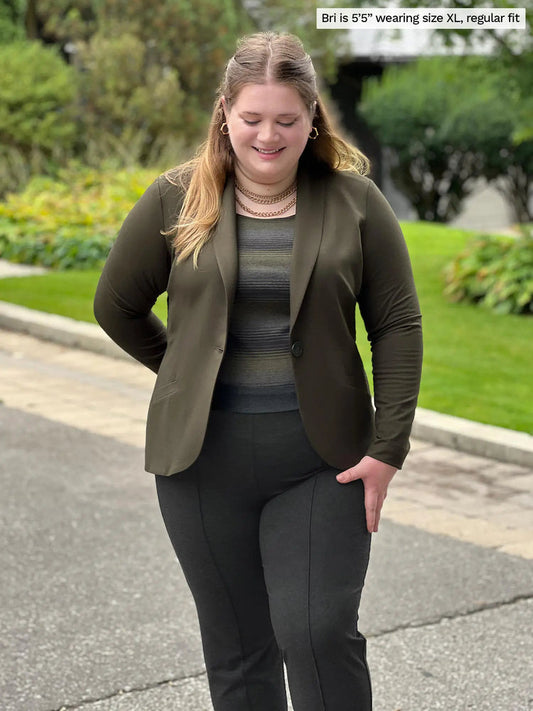 Emily Modal Stretch Blazer in Green