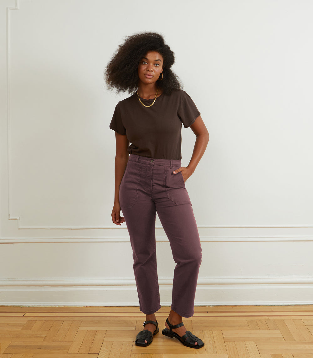 James Straight Leg Work Pants in Black
