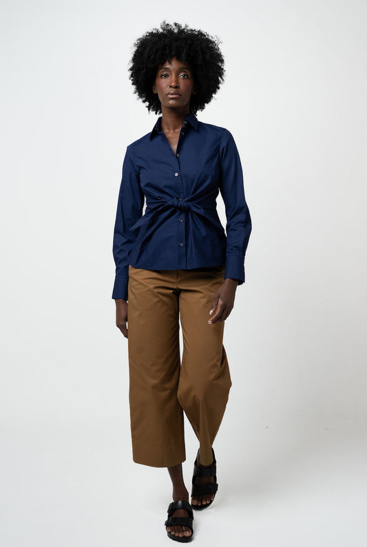 The Conjunction Shirt in Navy Blue
