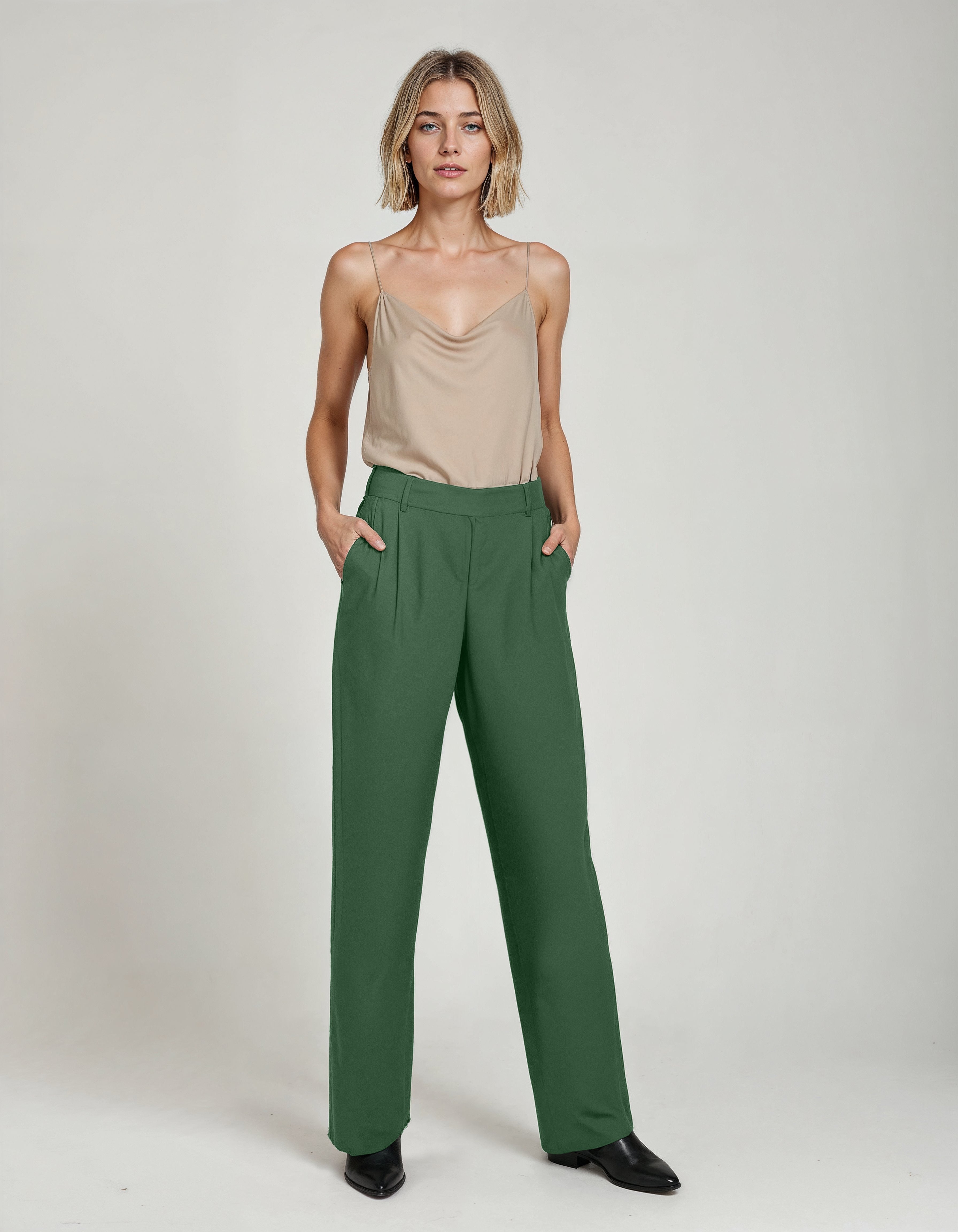Garbo Pants in Dobby Crepe – Sensibly