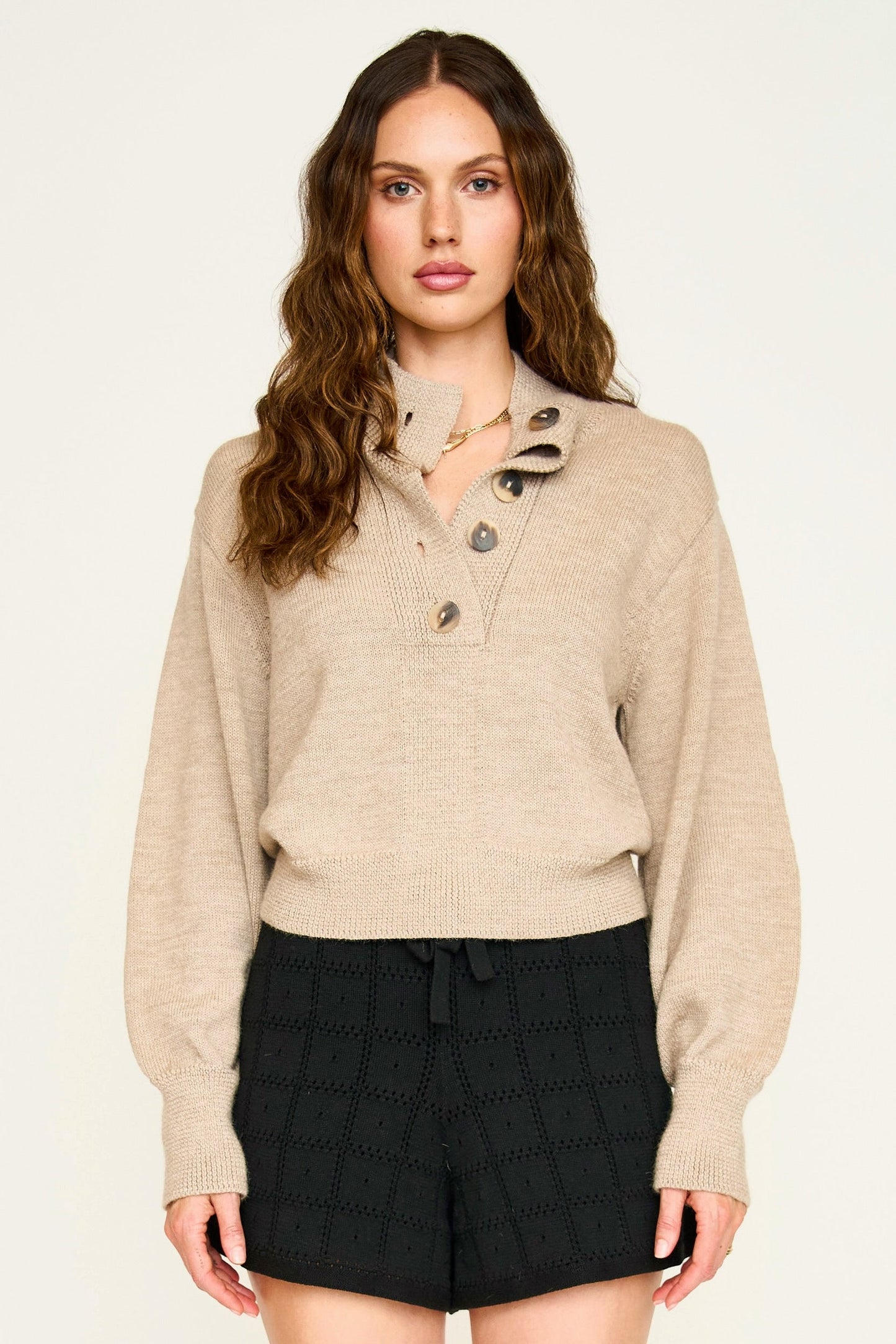 Ghent Alpaca Sweater in Oatmeal