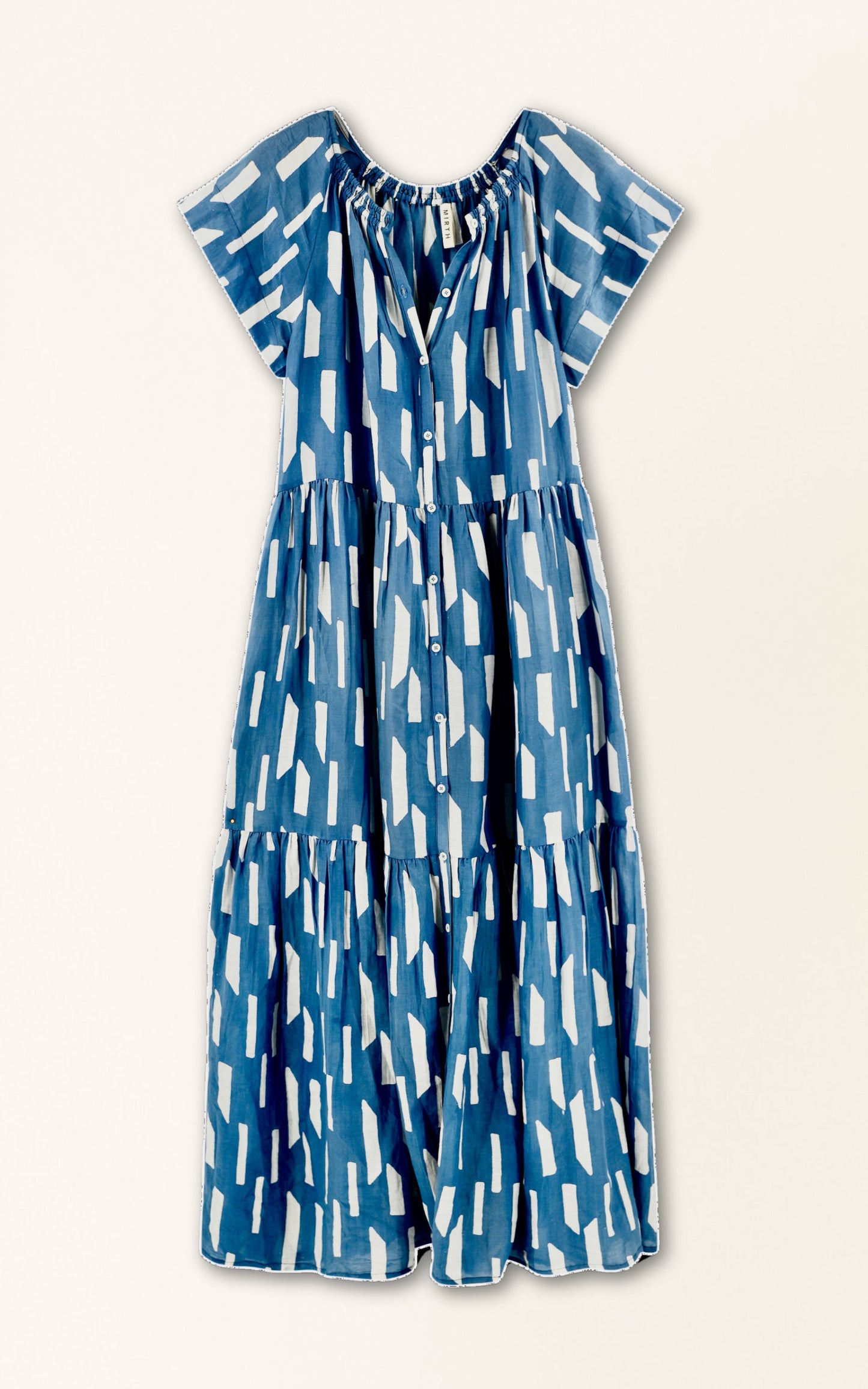 Vienna Maxi Dress in Indigo Rainfall