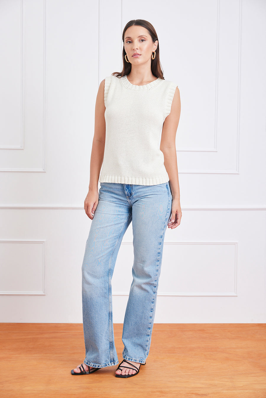 Helena Cotton Sweater Tank