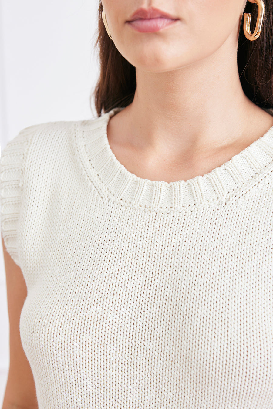 Helena Cotton Sweater Tank