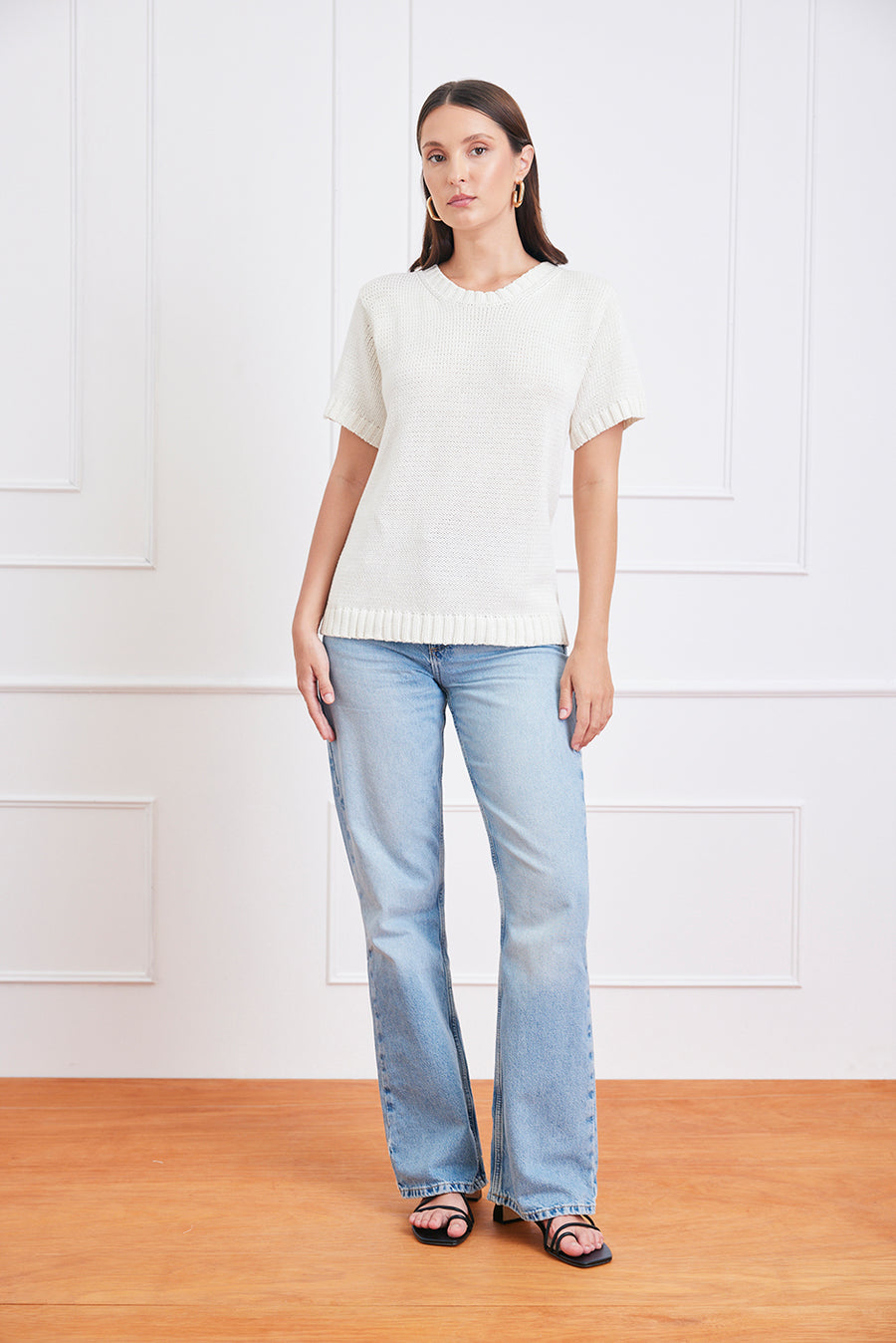 Simone Cotton Sweater Tee