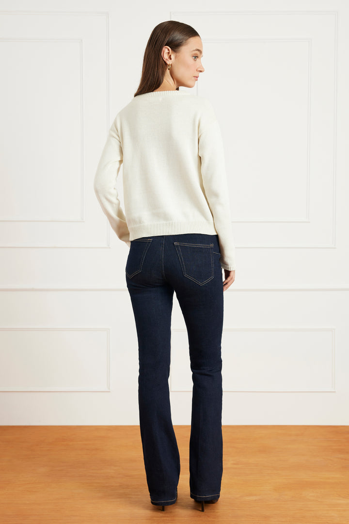 Ruthie Cotton Cardigan in Oat Milk
