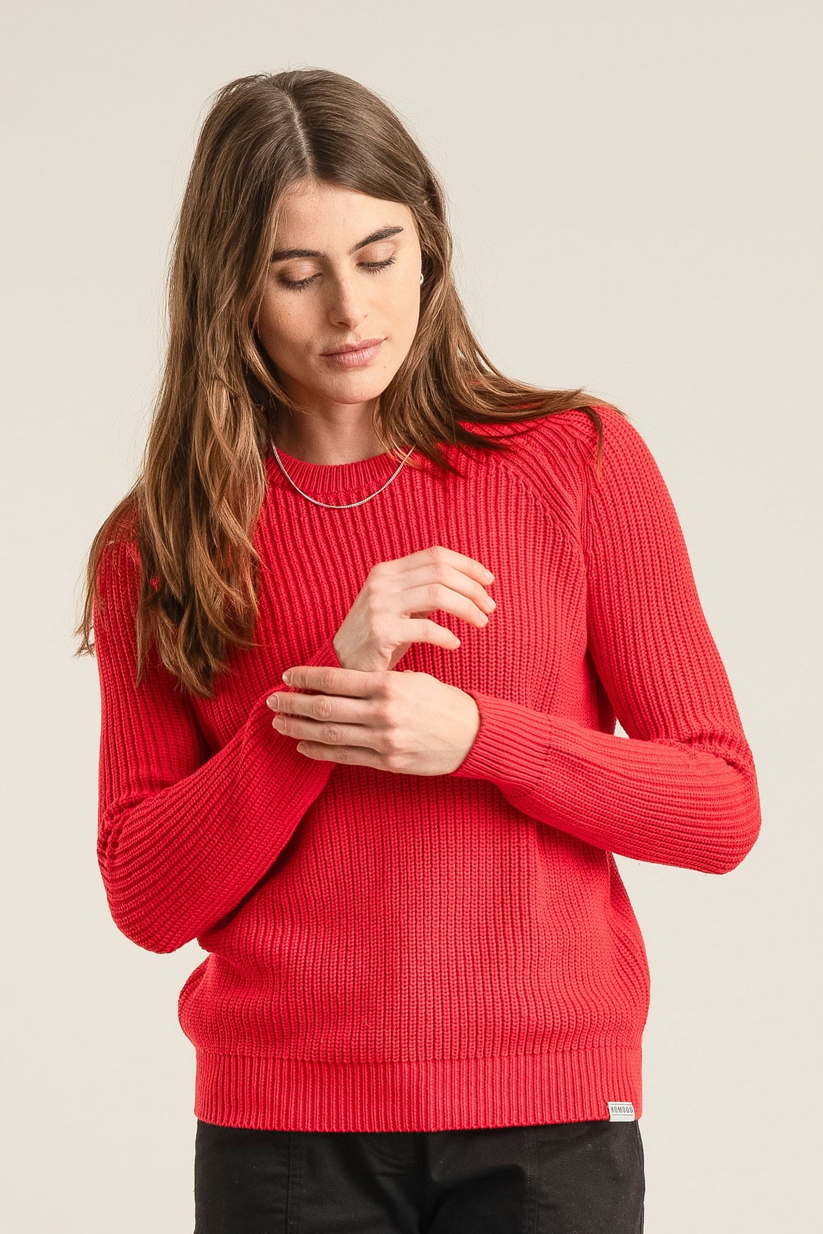Sergio Organic Cotton Sweater in Red