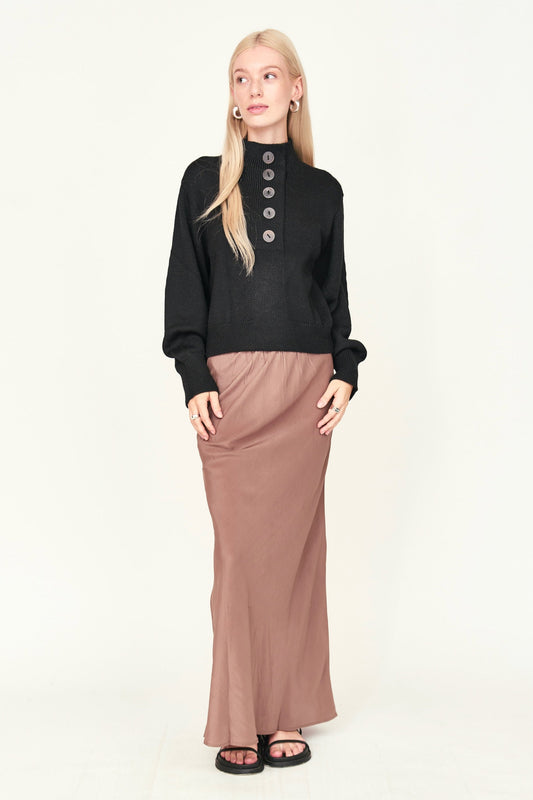 Ghent Alpaca Sweater in Black