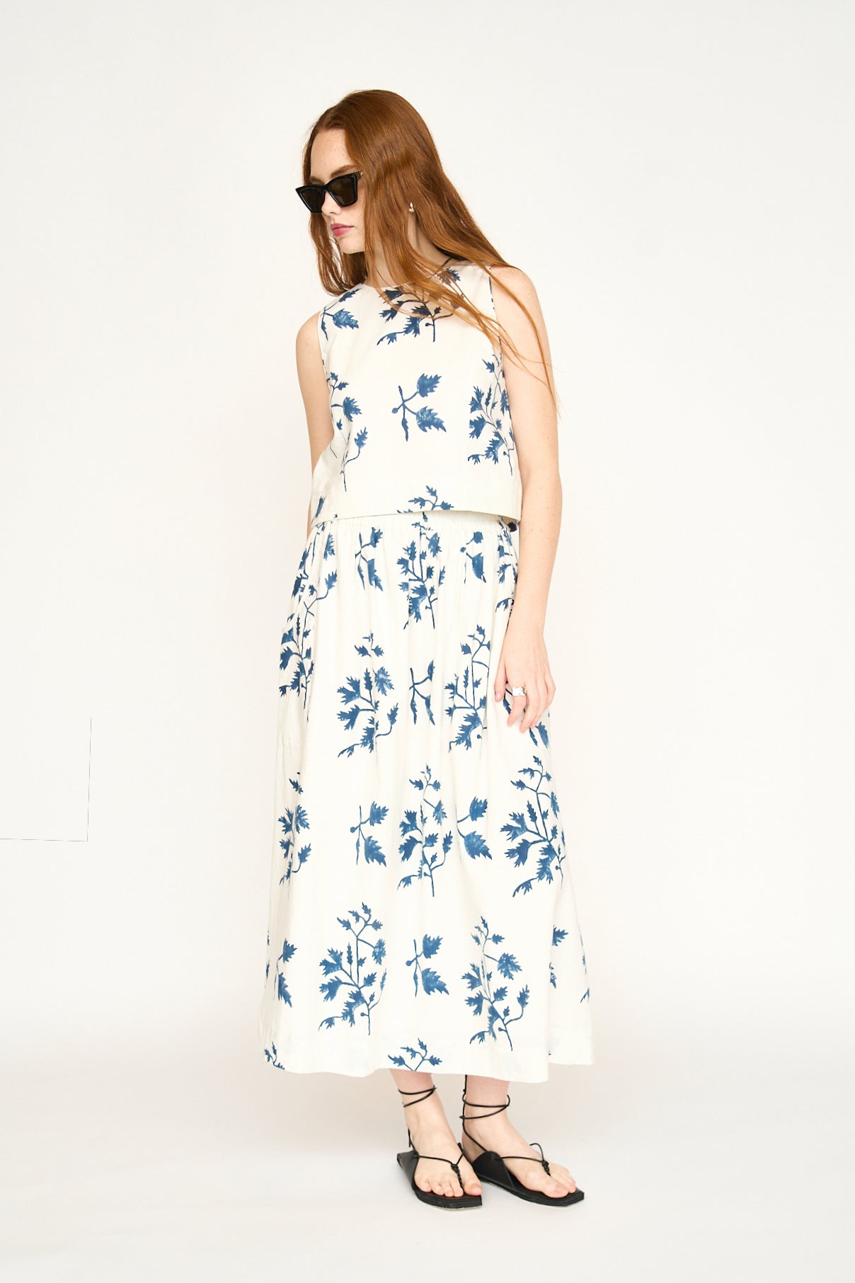 Santanyi Cotton Tank in Summer Fig