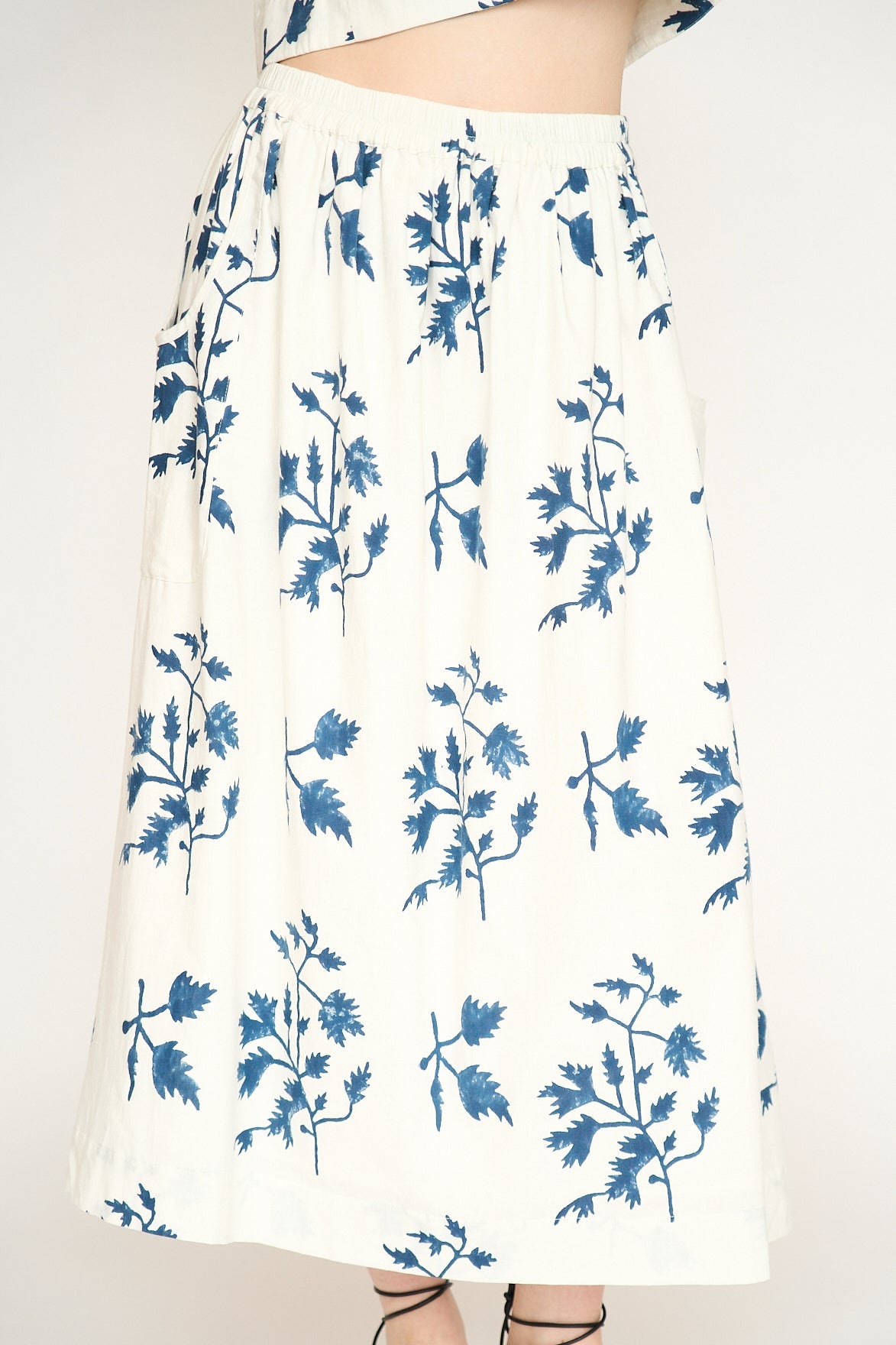 Verona Cotton Skirt in Summer Fig