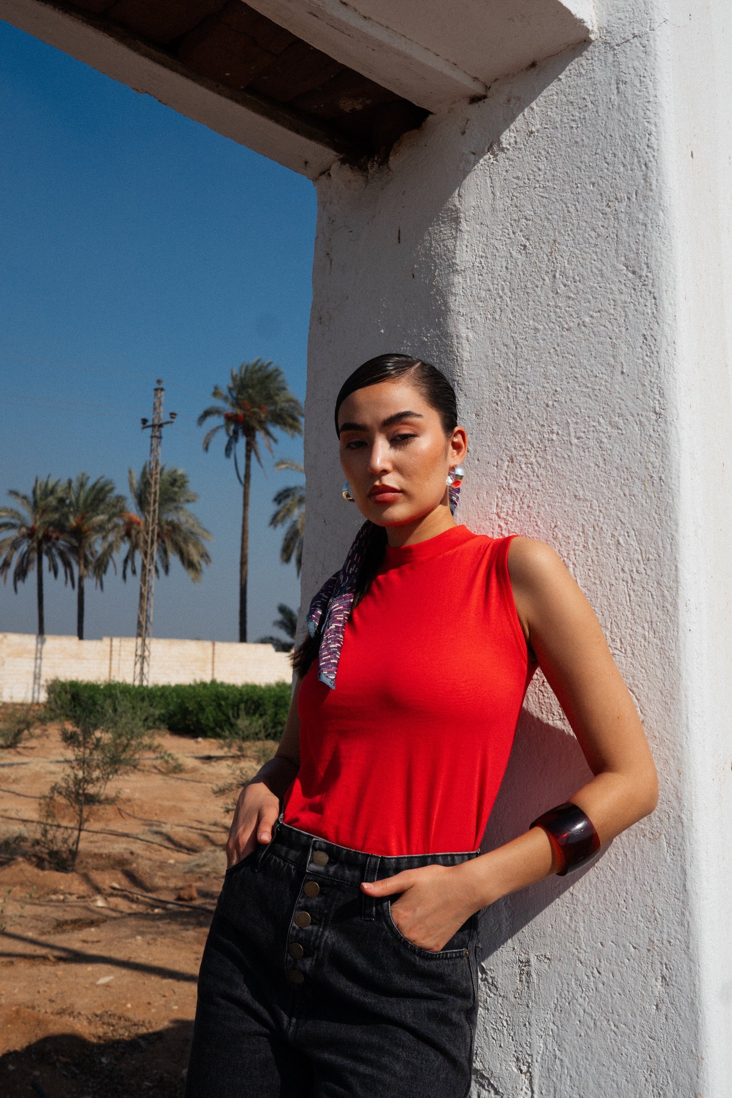 Sahra Tank in Off White