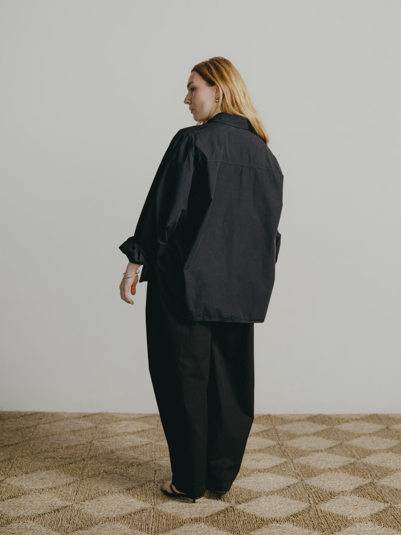 Marcie Shirt, Japanese Organic Cotton, Black