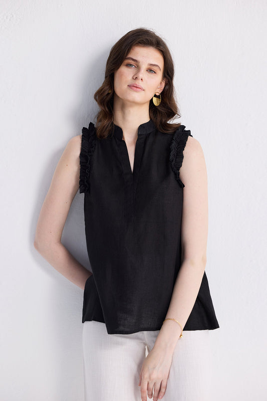 Wind in my Hair Shirt in Black