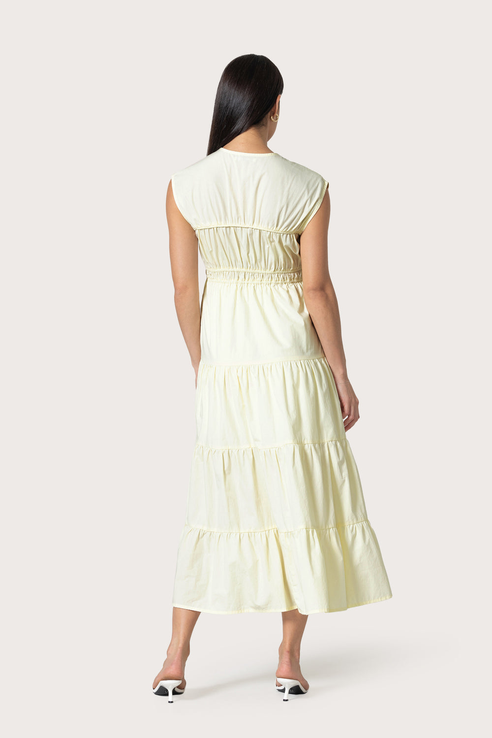 Jag Cotton Dress in Lemon