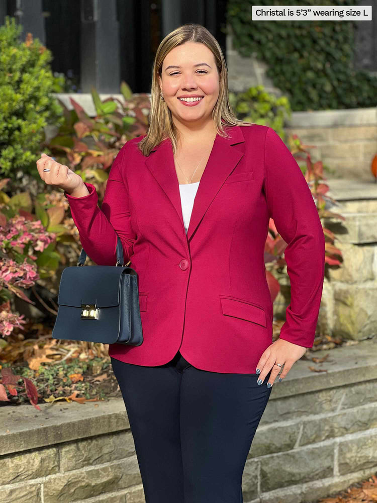 Sienna Relaxed Fit Blazer in Navy