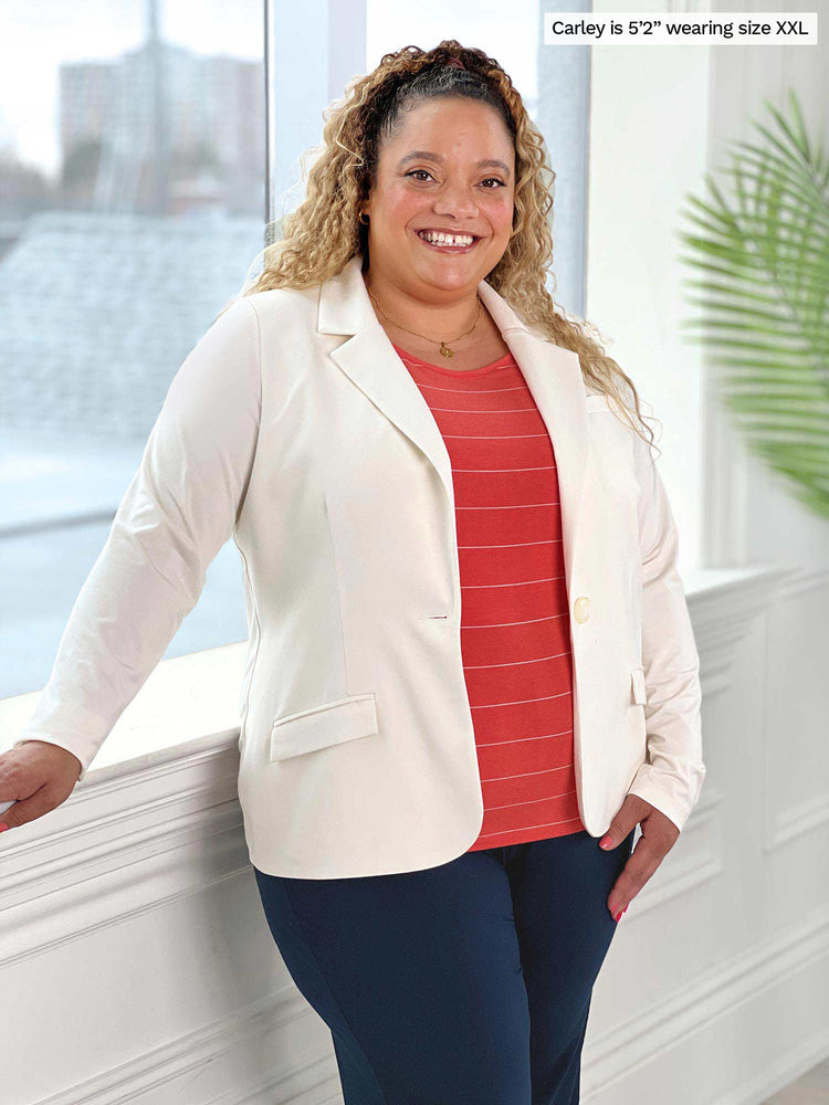 Sienna Relaxed Fit Blazer in Natural
