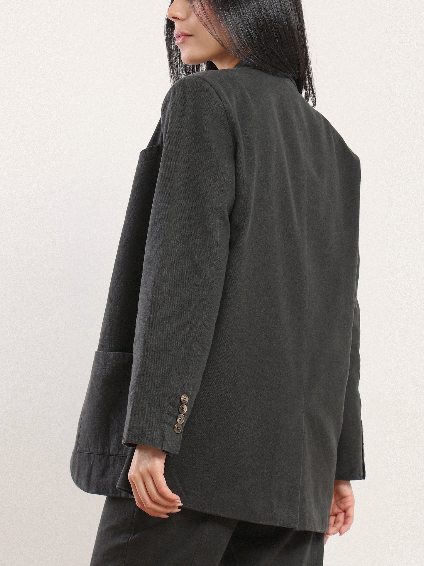 Martina Single Button Blazer in Desert Nile