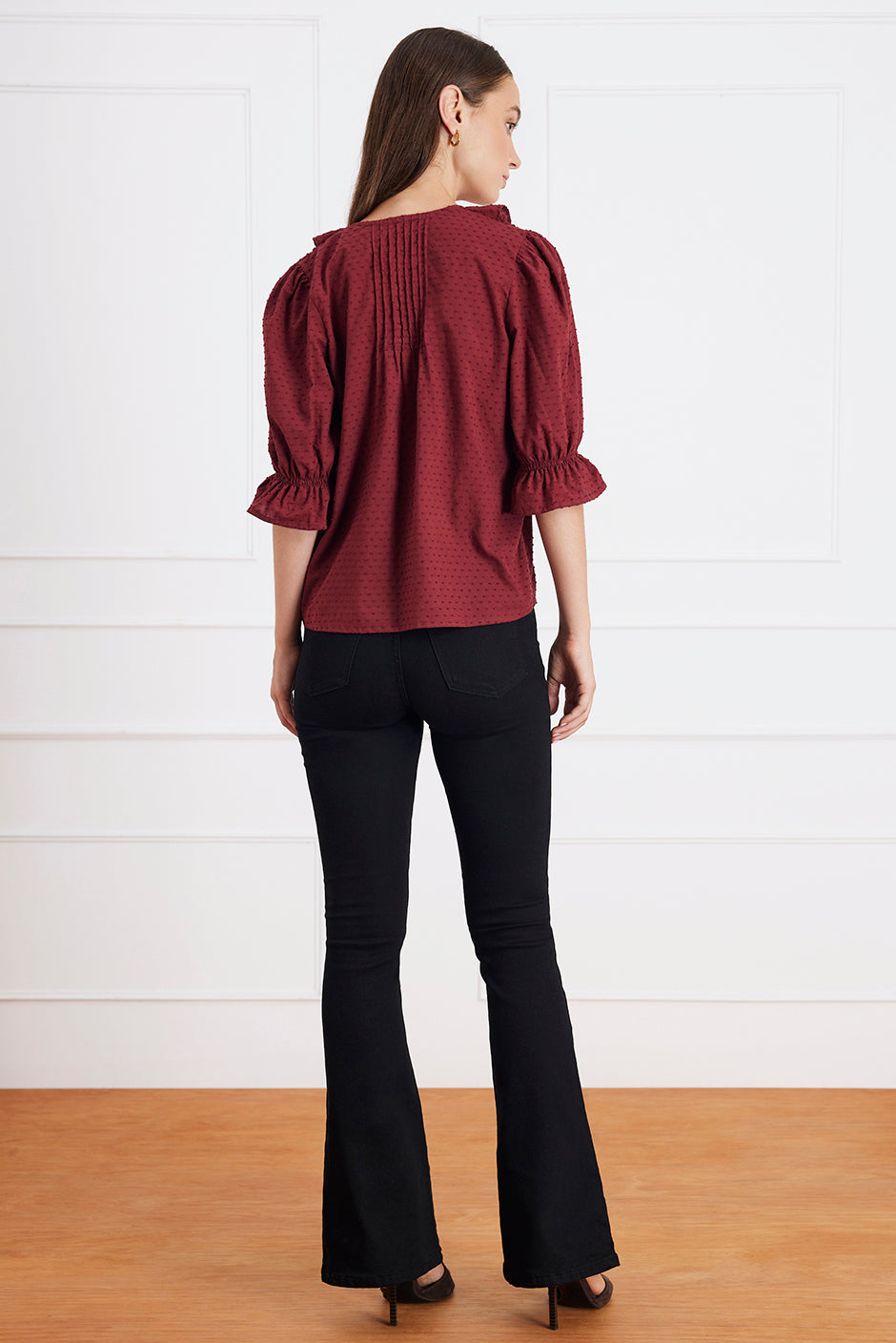 Chloe Shirt in Burgundy