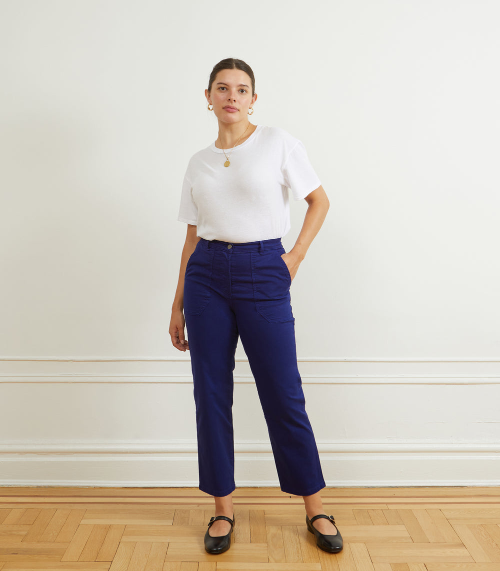 James Straight Leg Work Pants in Black