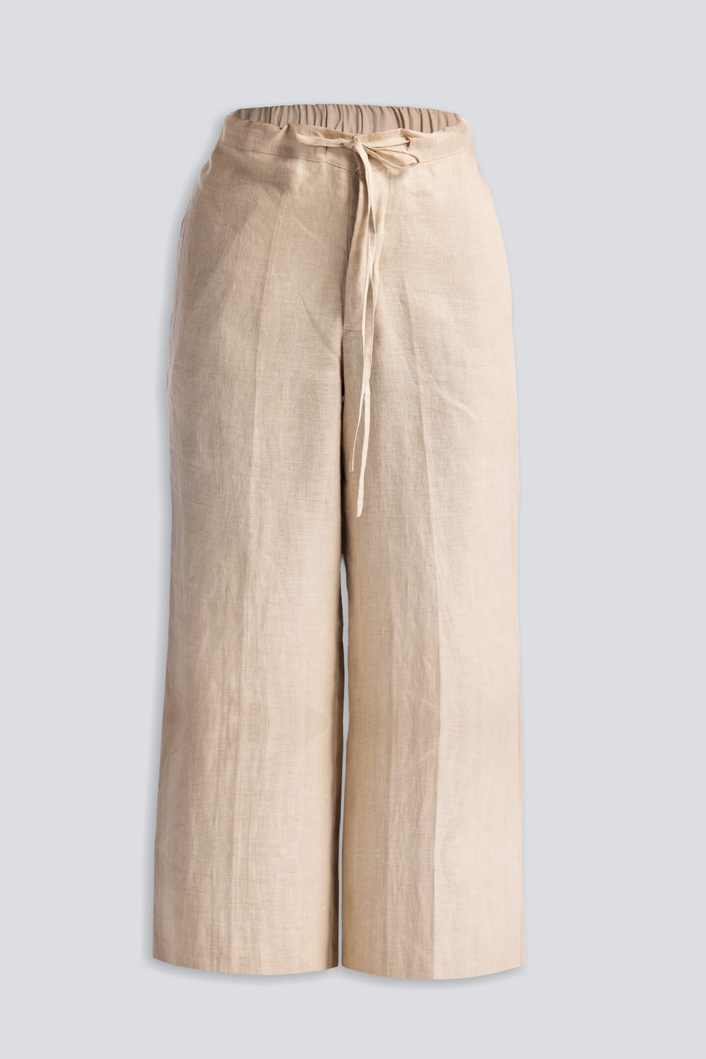 Hemp Wide Leg Pants in Natural Beige