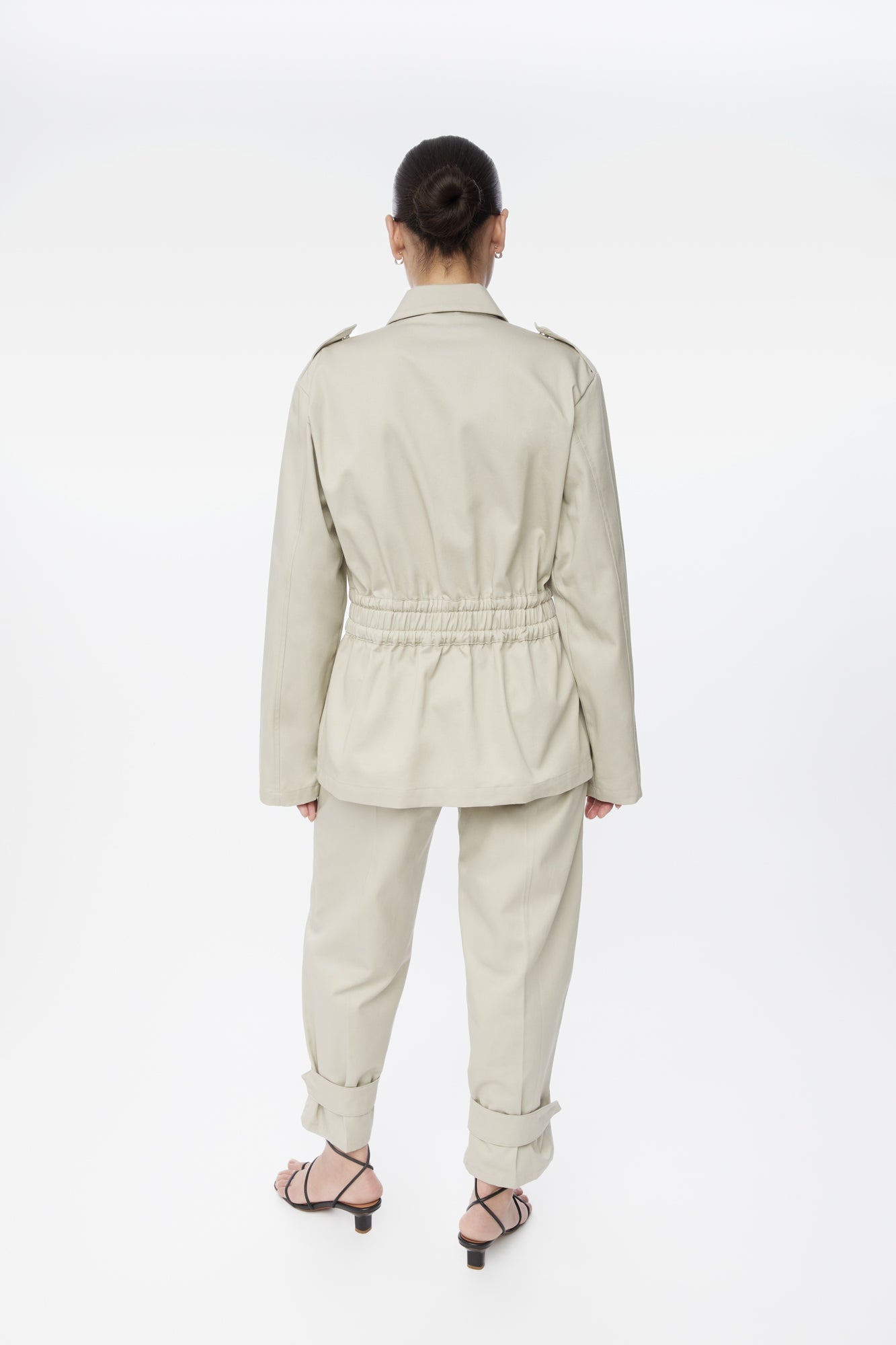 Canvas Cotton Utility Jacket - dāl the label-Stone