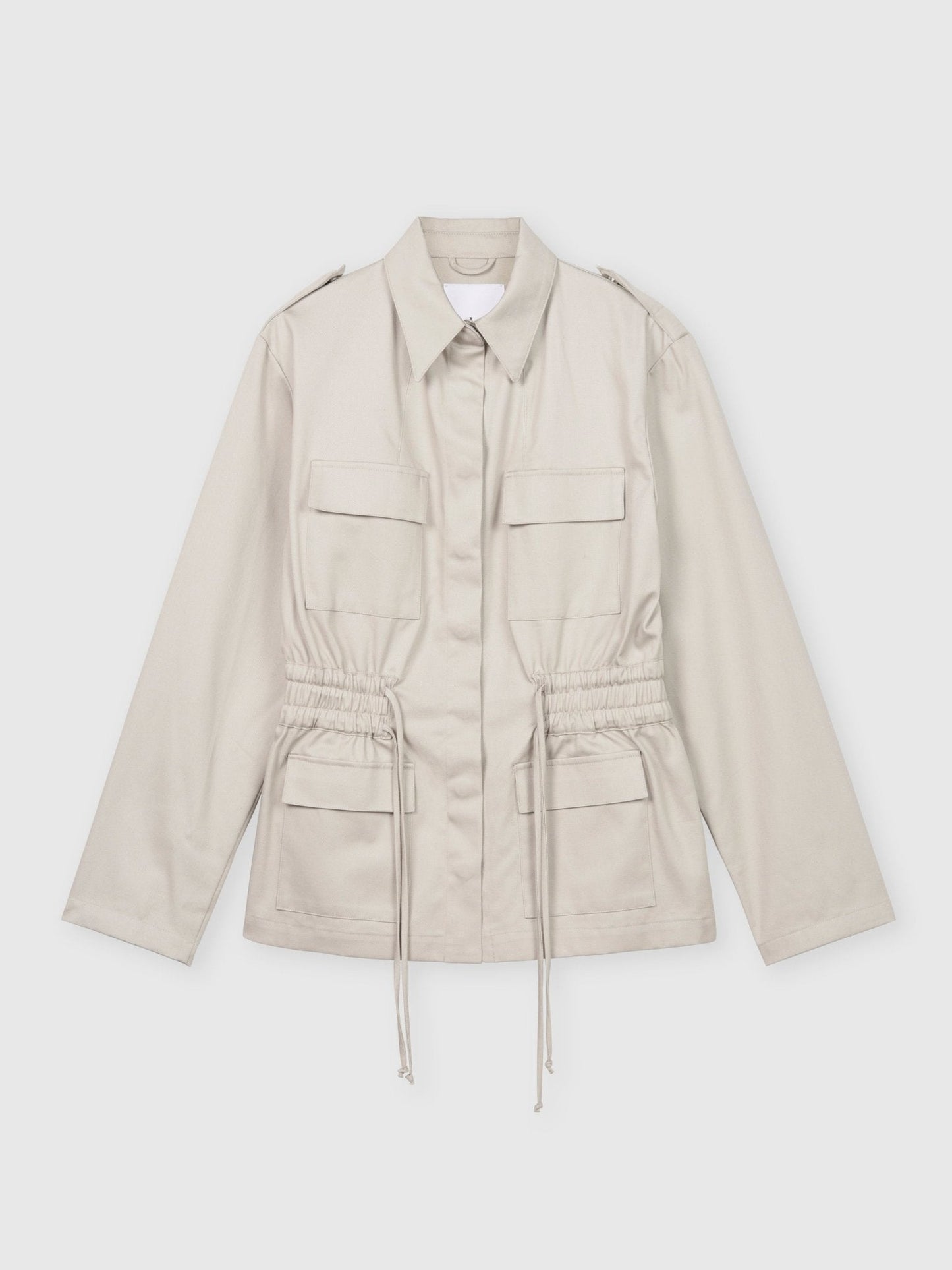 Canvas Cotton Utility Jacket - dāl the label-Stone