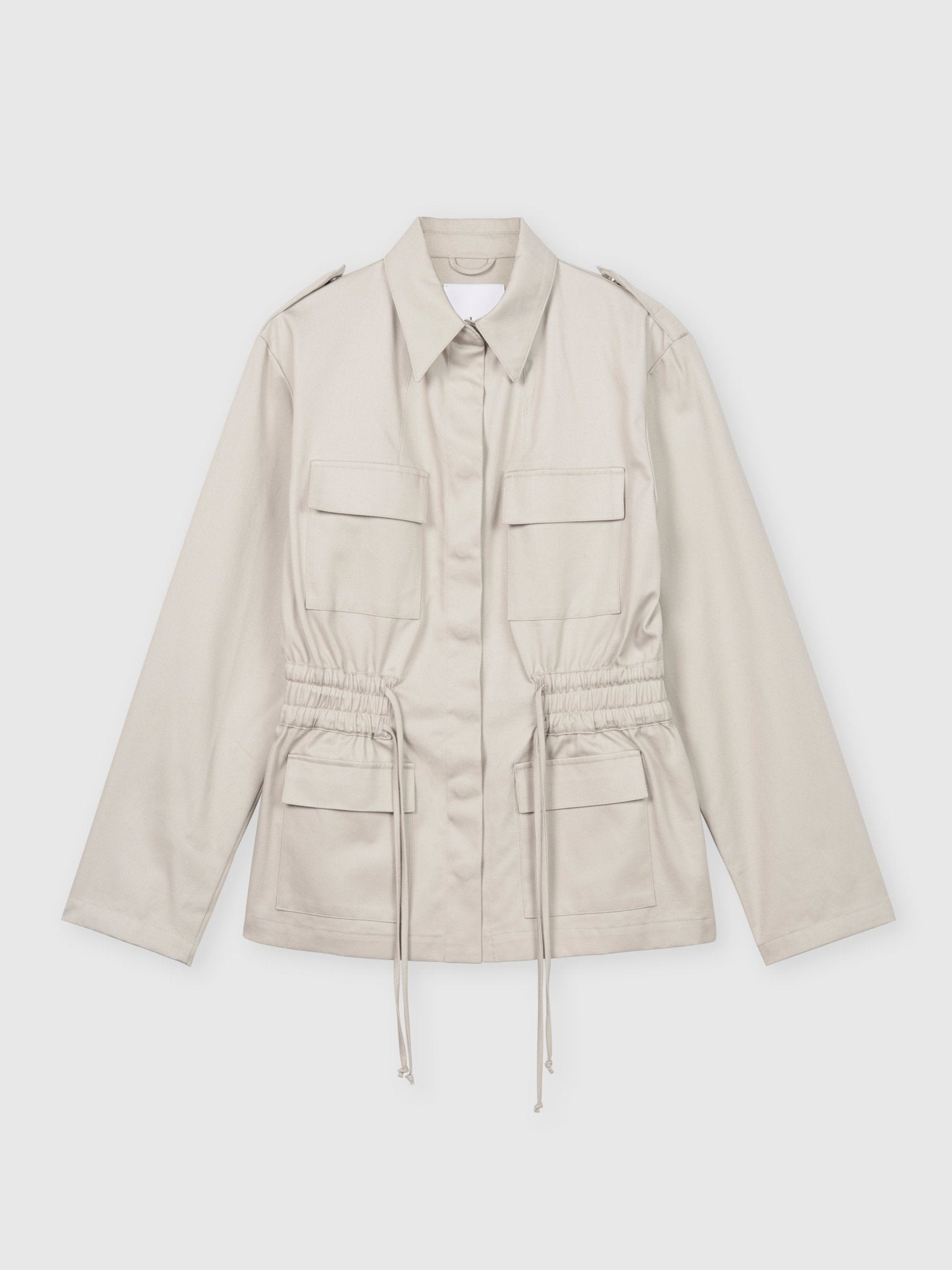 Canvas Cotton Utility Jacket - dāl the label-Stone