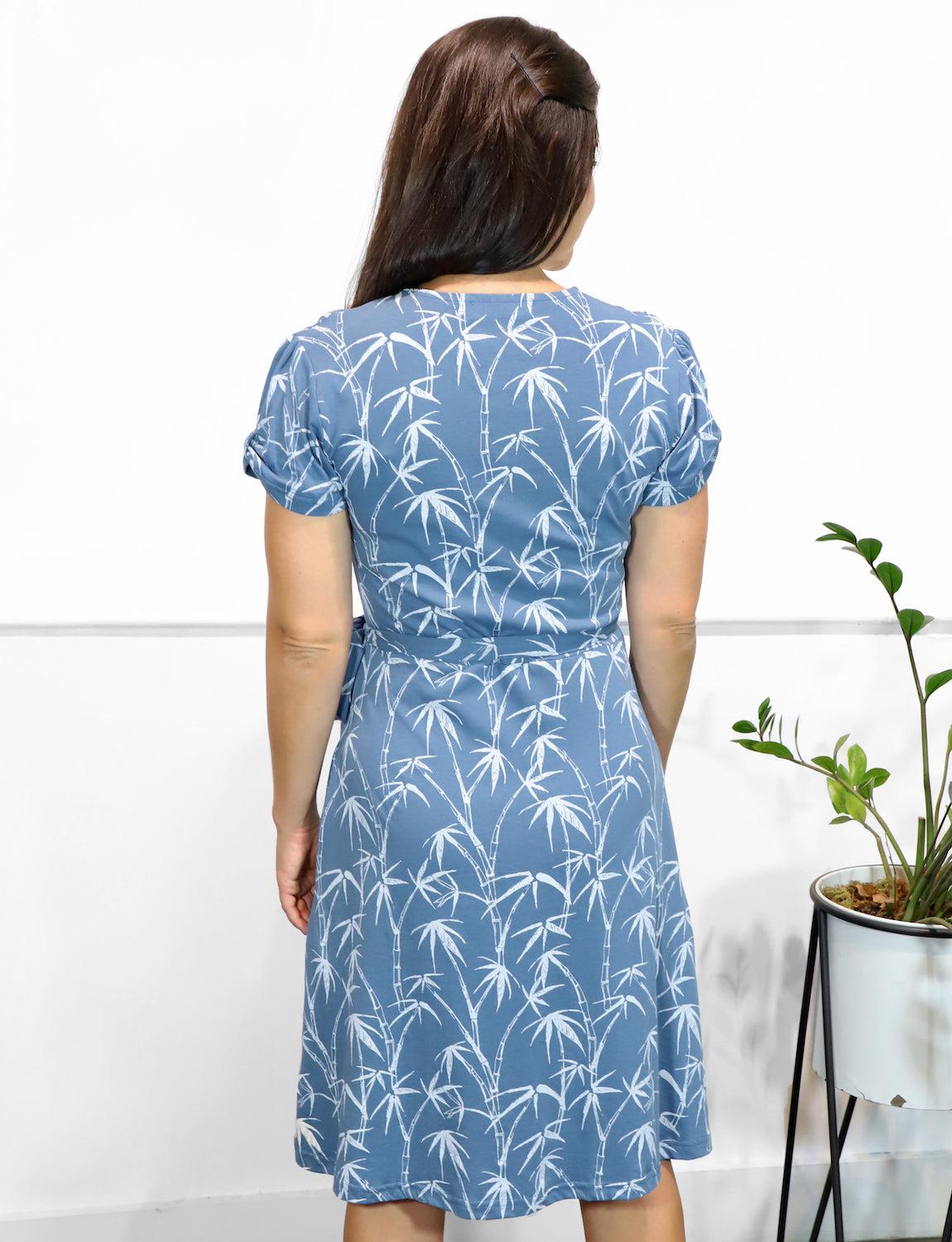 Coastal Organic Cotton Wrap Dress