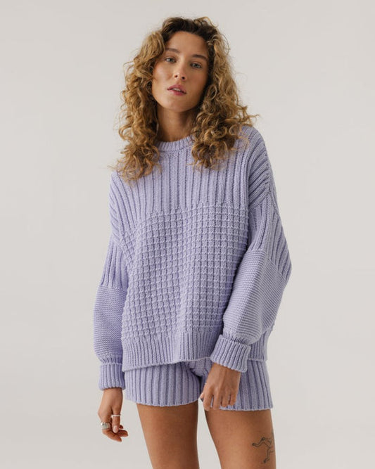 Delčia Cotton Sweater in Lavender