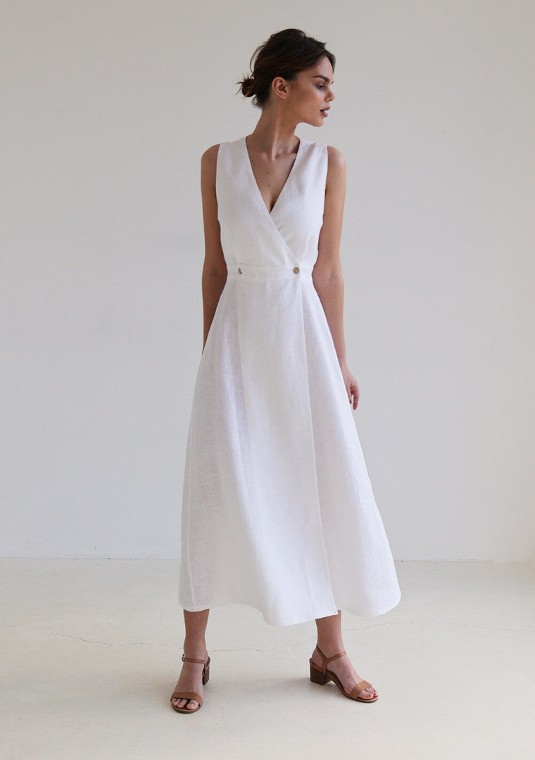 Riviera Maxi Linen Dress