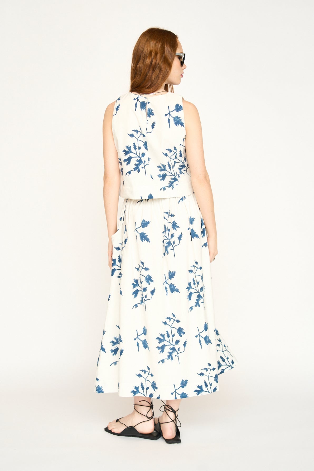 Santanyi Cotton Tank in Summer Fig