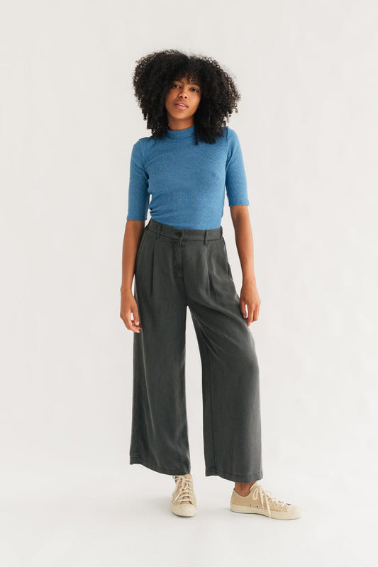 Nanpu Grey Tencel Trousers