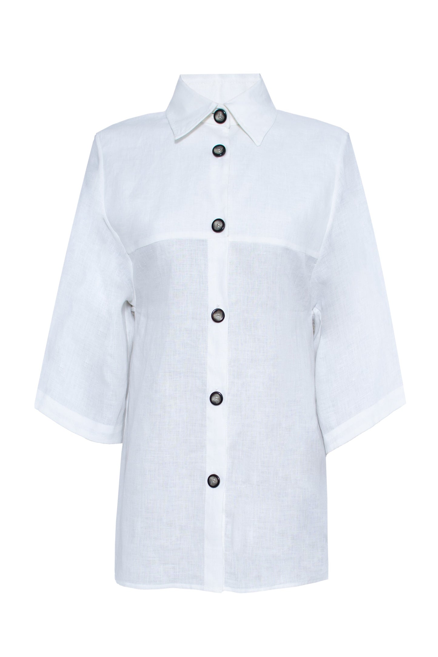 Hope Boxy Oversized Linen Button Down