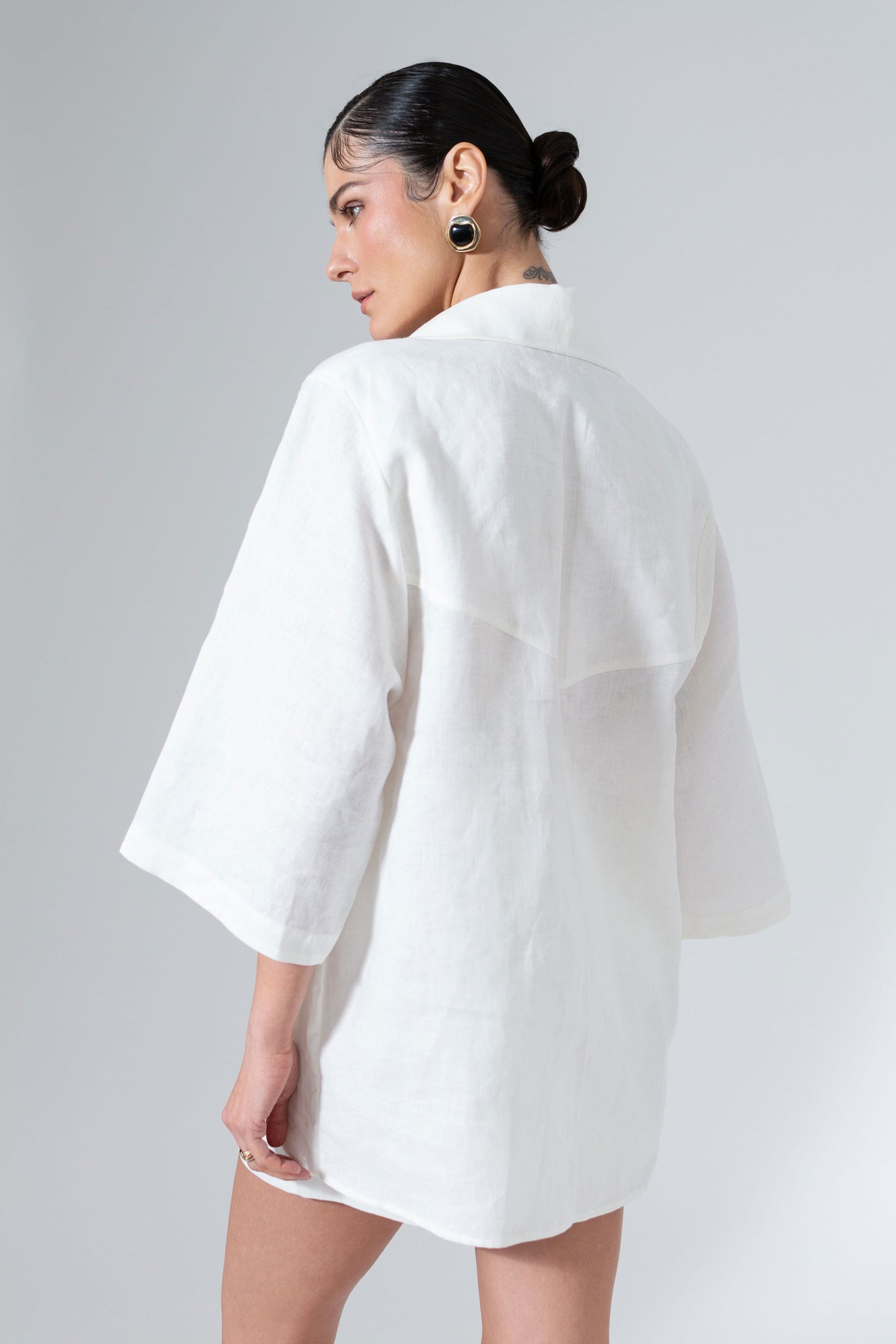 Hope Boxy Oversized Linen Button Down